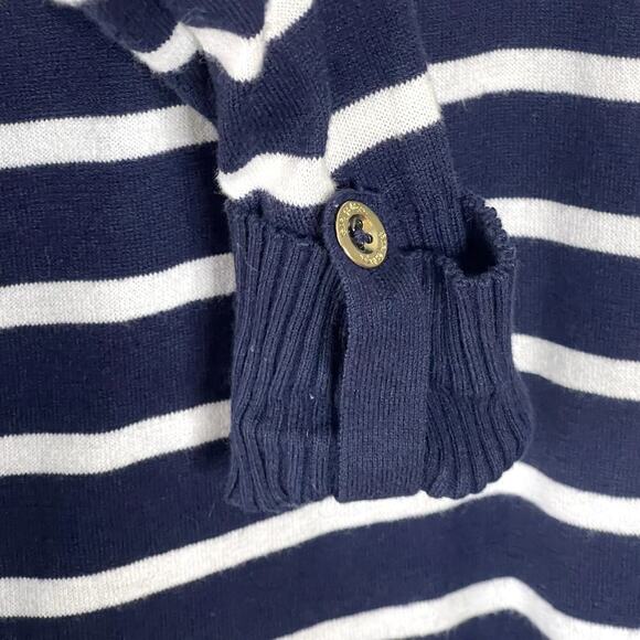 LILLY PULITZER FARAWAY SWEATER TRUE NAVY MOONLIGHT STRIPE SIZE XXS - Picture 4 of 8